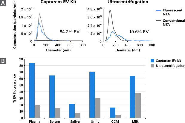 fluorescent NTA shows Capturem isolation yields more intact EVs