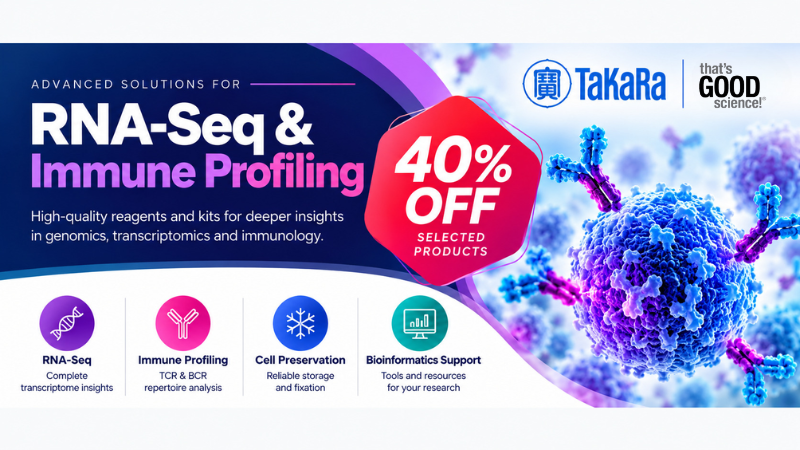 40% off Takara Bio NGS RNA-Seq & Immune Profiling Kits