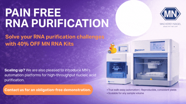 Solve your RNA purification challenges with 40% OFF MN RNA Kits