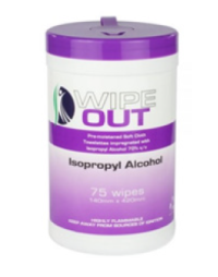 WIPEOUT ISOPROPYL ALCOHOL WIPES