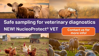 Safe sampling for veterinary diagnostics - NEW! NucleoProtect® VET