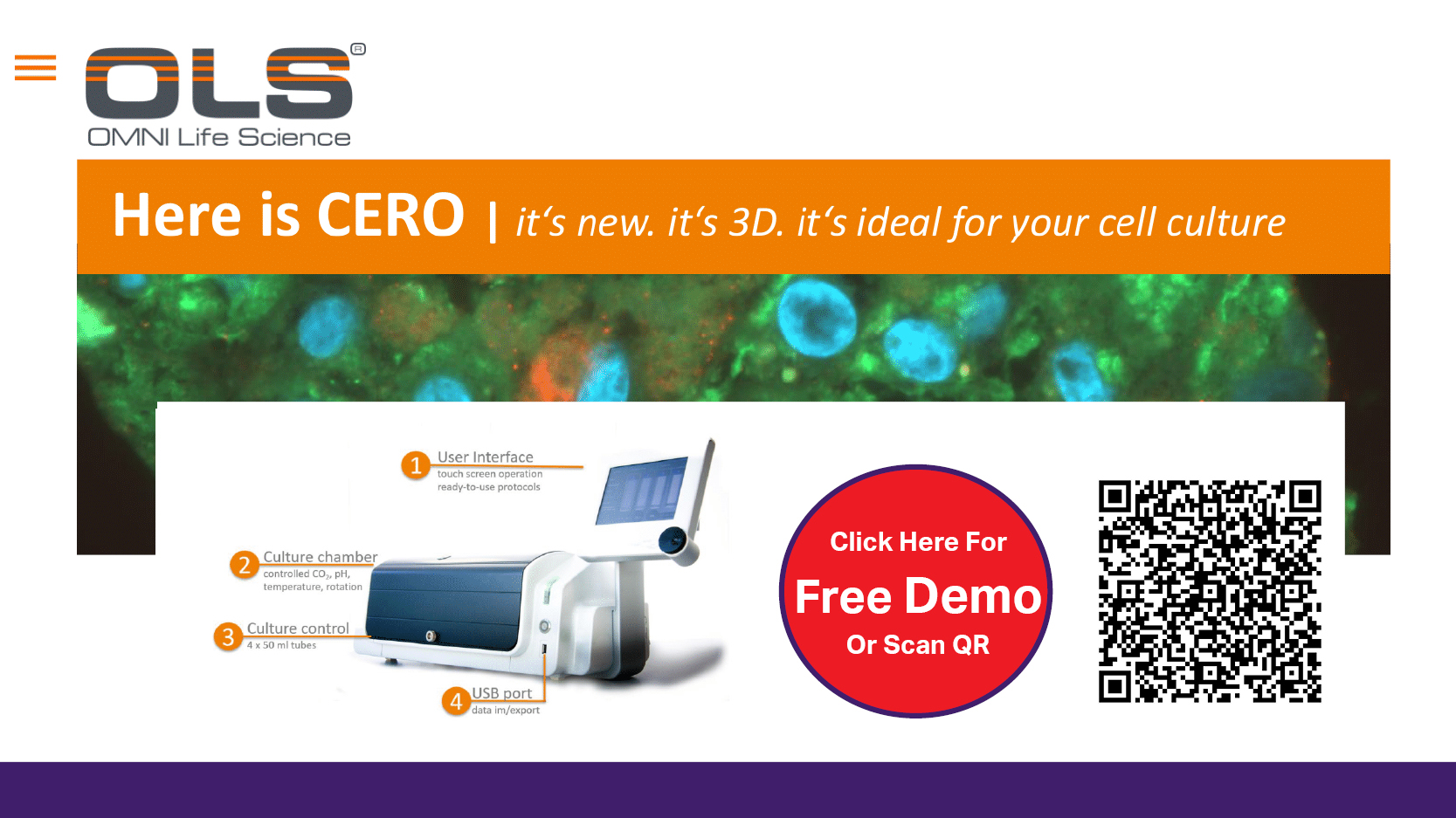 Enhance your cell based research with OLS CERO